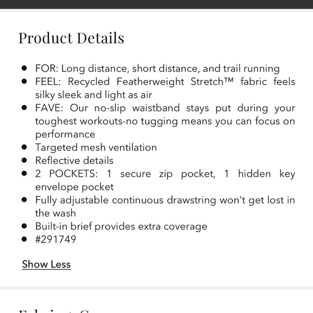Athleta Mesh Run Racer Short - Picture 5 of 9